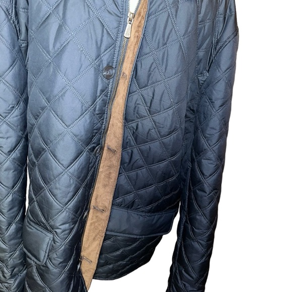 Men Brooks Brothers Paddock Diamond Quilted walking coat NavySize XXL 2X - Picture 4 of 9